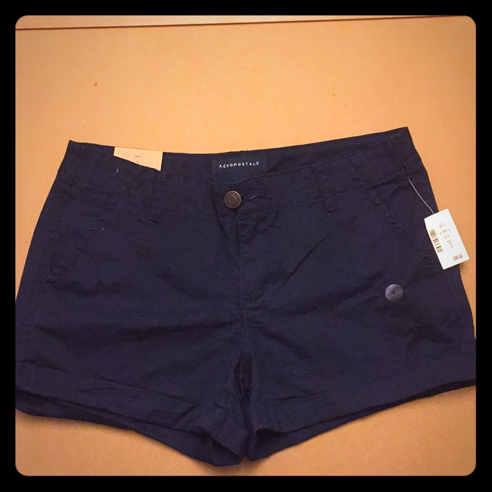 Navy Blue Aeropostale Jean Shorts